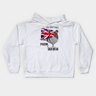 Pigeon of Great Britain Kids Hoodie